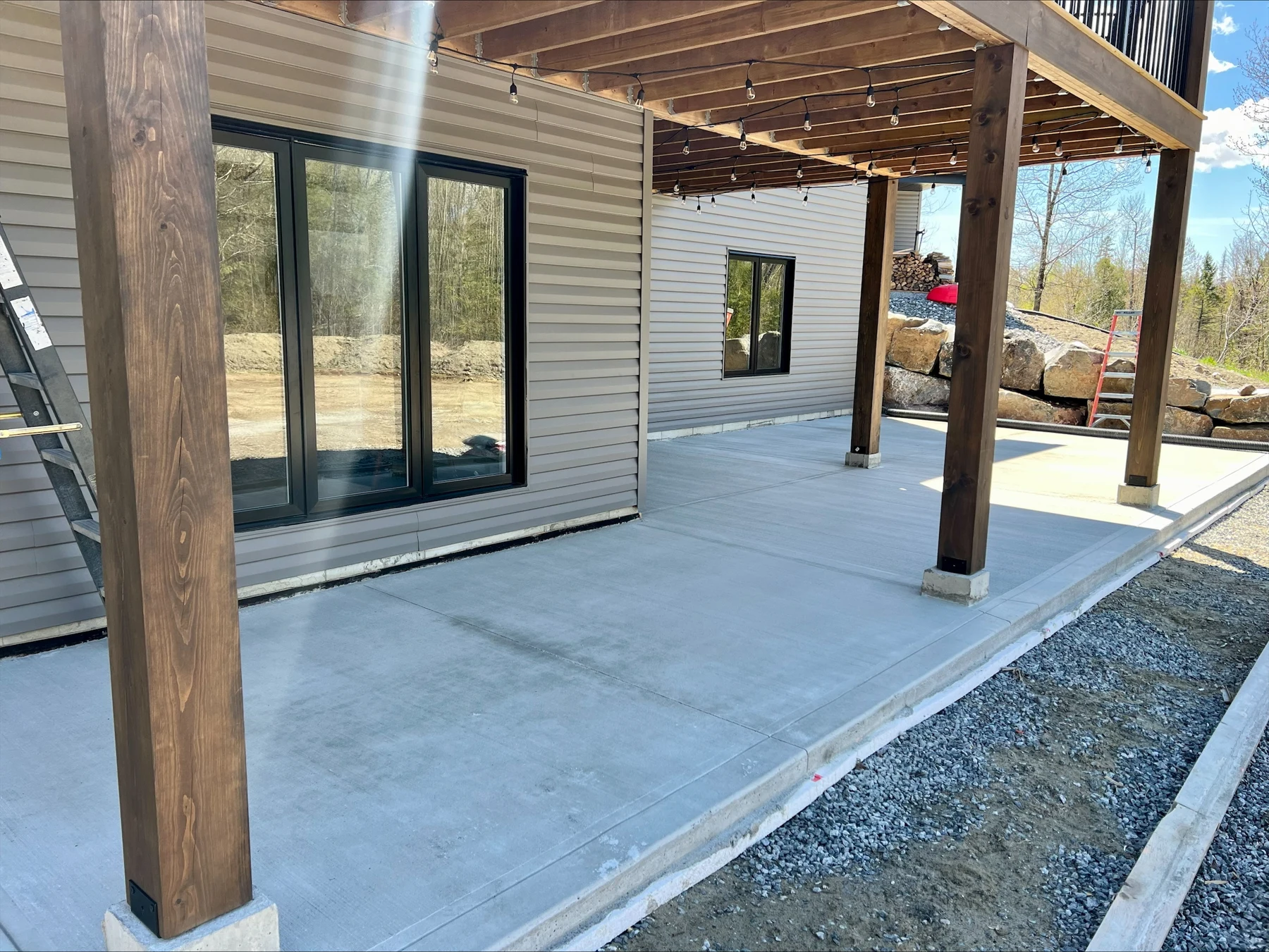 Terrasse en béton